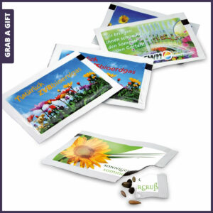 Grab a Gift Seed-Packet - Zaadzakjes bedrukken met logo en reclame-boodschap