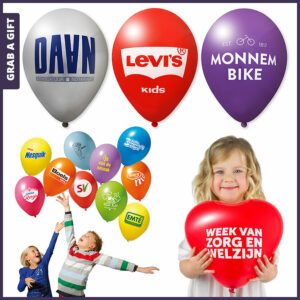 Grab a Gift - Ballonnen bedrukken met logo aan 1 of 2 zijdes