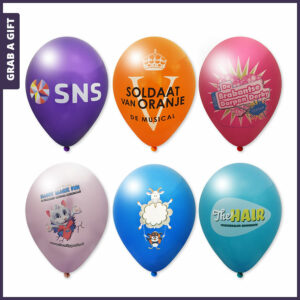 Grab a Gift - Reclame Ballonnen full colour bedrukken