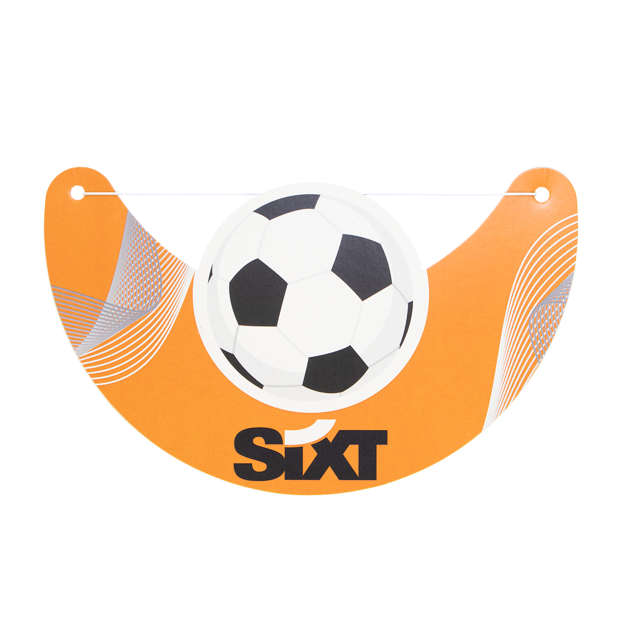 Bedrukte zonneklep voetbalklep met logo