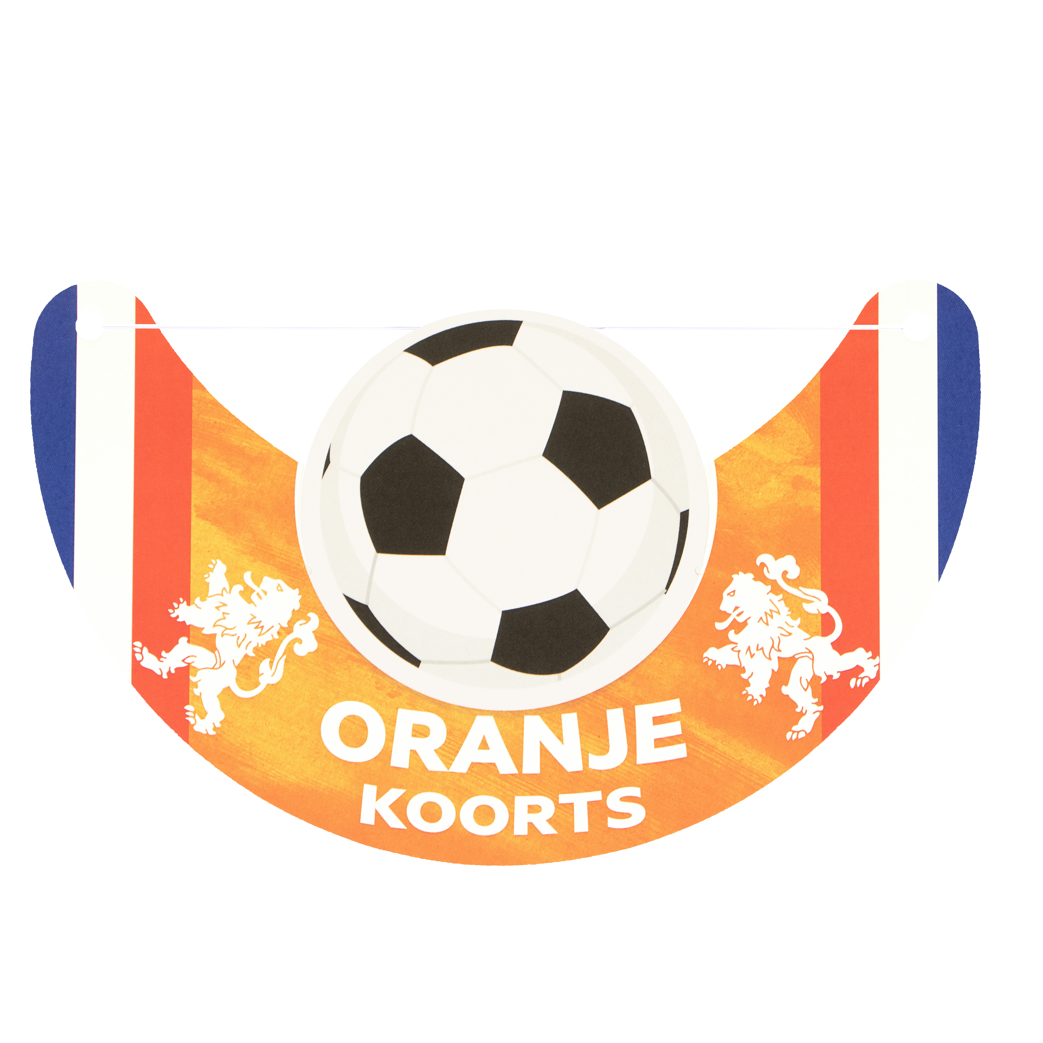 Bedrukte zonneklep voetbalklep met logo