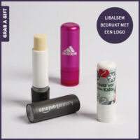 De originele Lipbalsemsticks met bedrukt etiket of logo opdruk