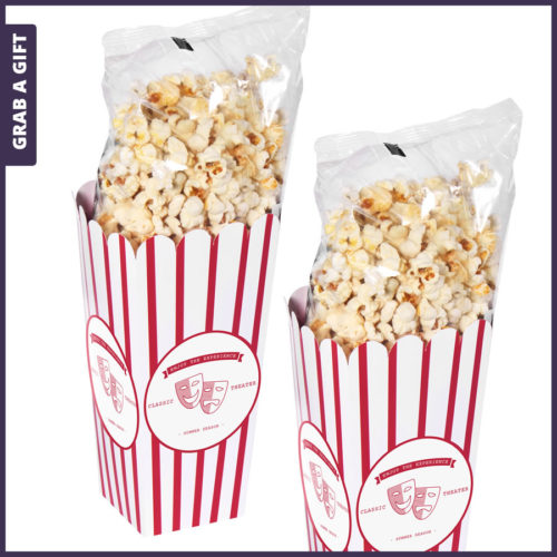 Grab a Gift - Kartonnen popcorn bekers bedrukken met logo