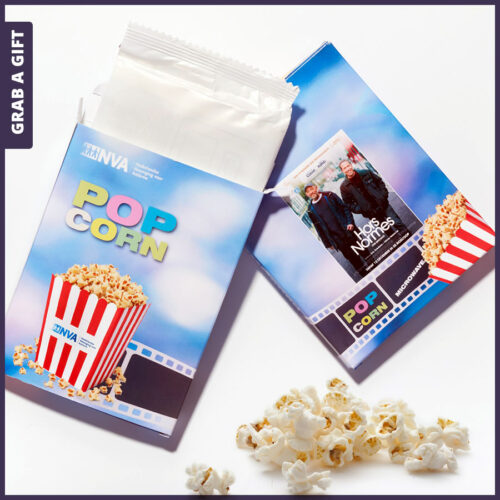 Grab a Gift Magnetron Popcorn - Bedrukken Doosje met logo en reclame