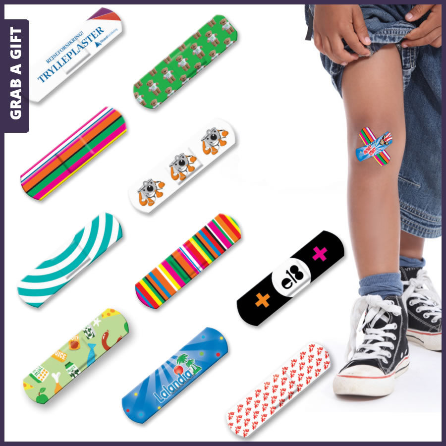 Grab a Gift Pleisters bedrukken met patroon