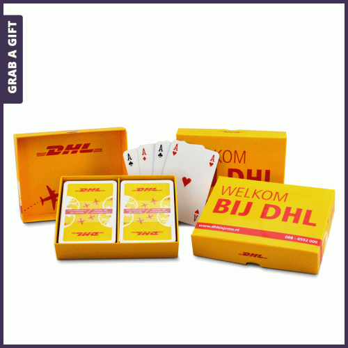 Grab a Gift - Speelkaarten Bridgekaarten Pokerkaarten bedrukken met logo