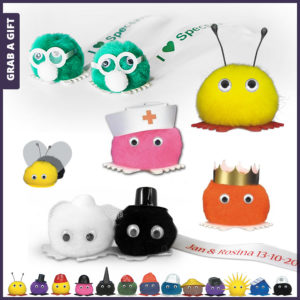 Grab a Gift - Wuppies bedrukken en bestellen met logo op lint