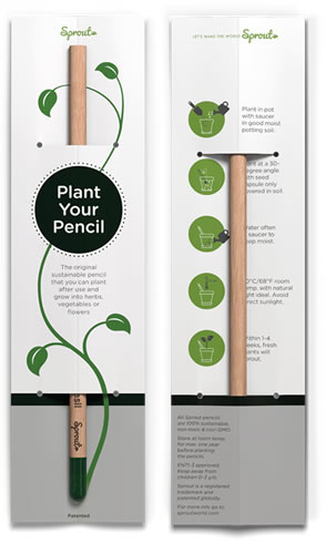 Grab a Gift - Engelstalige insteekkaart voor Sprout Groeipotlood