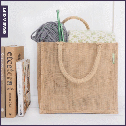 Grab a Gift - JUTE tas PREMIUM bedrukken met logo