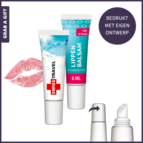 6 ml Promotionele Lippenbalsem in Bedrukte Minitube