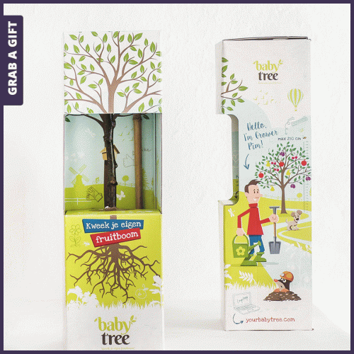 Grab a Gift - Baby tree fruitboom als relatiegeschenk