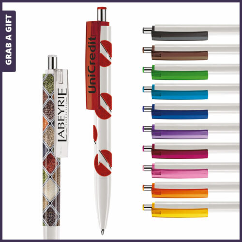 Grab a Gift Logopennen- e-Forty XL flash pen rondom bedrukken als relatiegeschenk