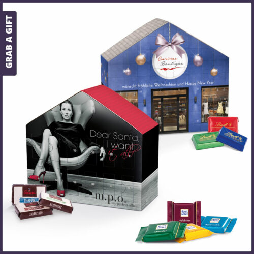Grab a Gift Adventskalenders 2022 - Advent kalender huis volledig in kleur bedrukken