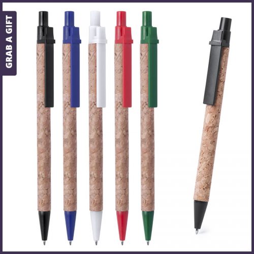 Grab a Gift - Goedkope pen van kurk bedrukken met logo