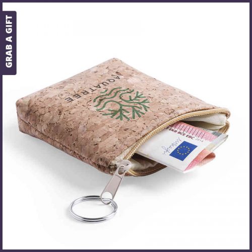 Grab a Gift - Kurken portemonnee bedrukken als relatiegeschenk