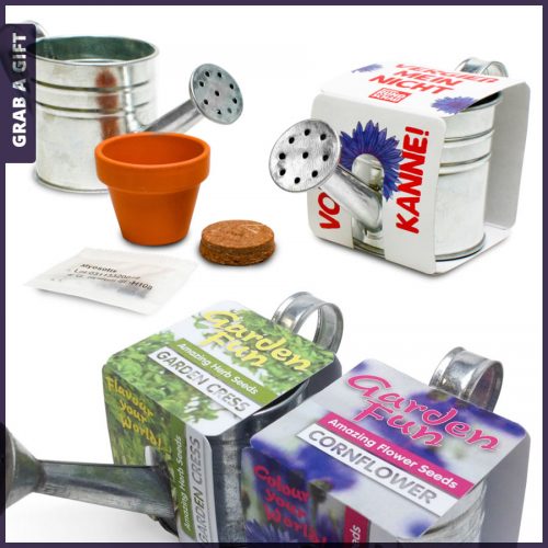 Grab a Gift - Wikkel van Zinken Gietertje bedrukken