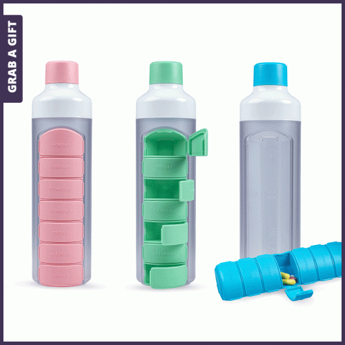 Grab a Gift YOS-fles bedrukken met logo als relatiegeschenk