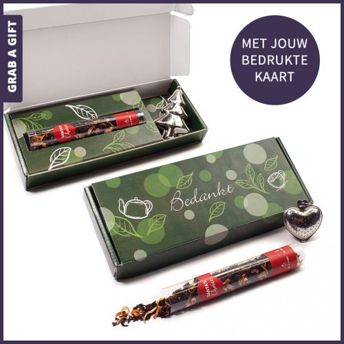Grab a Gift - brievenbus-doosje met thee en thee-ei versturen