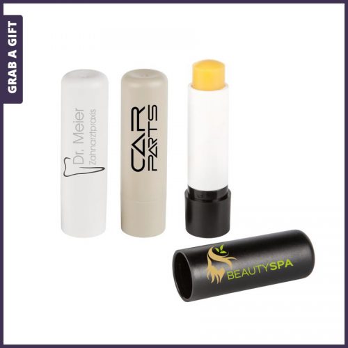 Grab a Gift Realiegeschenken- LIPBALSEMSTICK GREEN PE bedrukken met logo