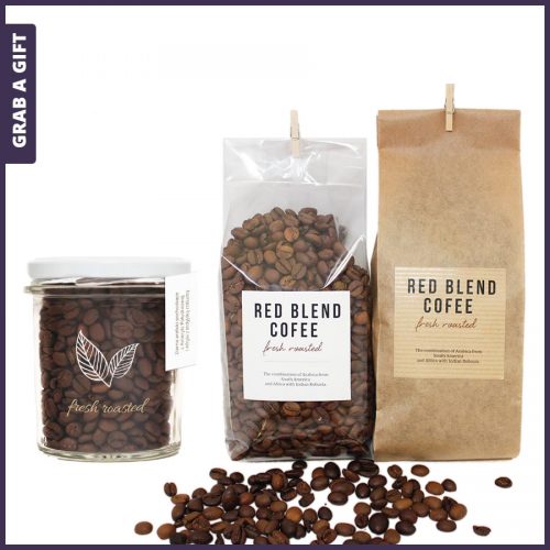 Grab a Gift - vers gebrande koffie met logo als telatiegeschenk