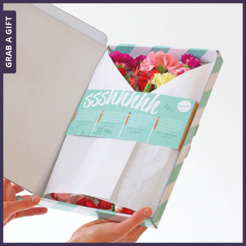 Grab a Gift Relatiegeschenken - Brievenbusbloemen Bohemian Ruby