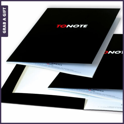 Grab a Gift - Presentatiemap met schrijfblok in kleur in kleur bedrukken