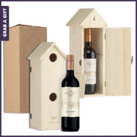 Rackpack Tweet Suite Wijnkistje en Vogelhuisje bedrukken of graveren met een logo