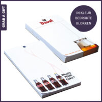 Kelnerblokken in kleur bedrukken met logo en reclame