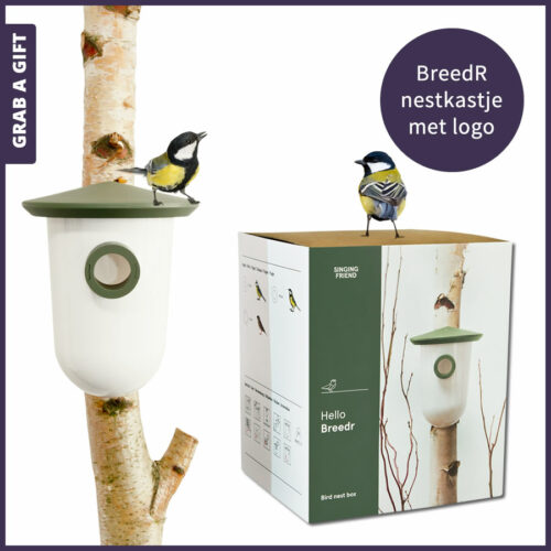 Grab a Gift Relatiegeschenken - BreedR nestkastje broedkastje bedrukken met logo