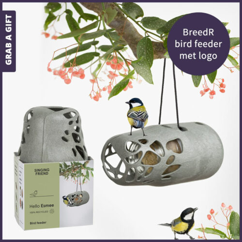 Grab a Gift Relatiegeschenken - Esmee birdfeeder bedrukken met logo