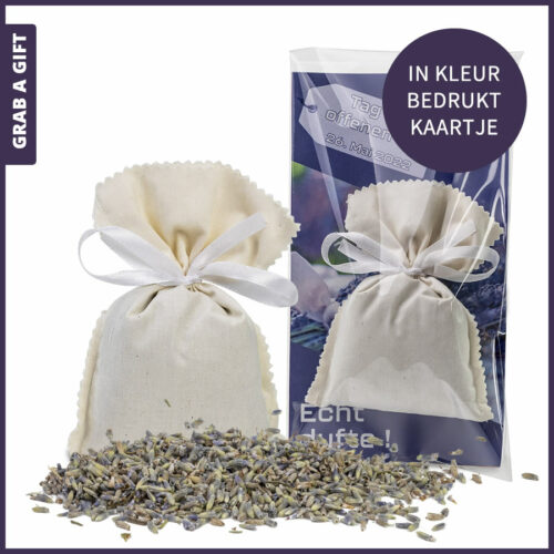 Grab a Gift Relatiegeschenken - Geurzakje met lavendel of kruiden als promotionele gadget