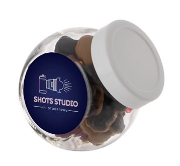 Mini glazen potje met 200 ml Autodrop