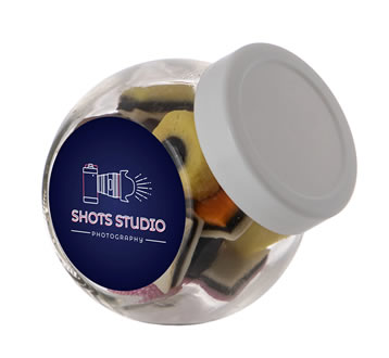Mini glazen potje met 200 ml Engelse Drop