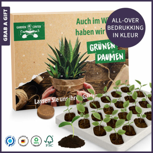 Kerstgeschenken - Adventskalender Eco XL Zaadzakjes