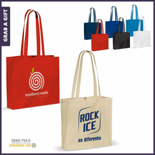 Relatiegeschenken - Totebag katoen OEKO-TEX® bedrukken met logo of reclame