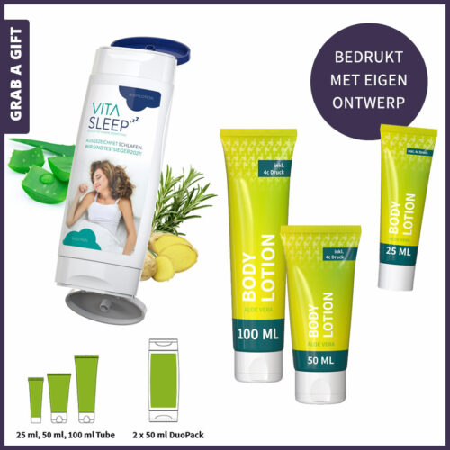 Bodylotion bedrukken met logo en reclame