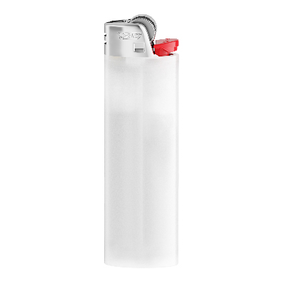 01 Transparant wit - BIC® J26 AANSTEKER met logo opdruk