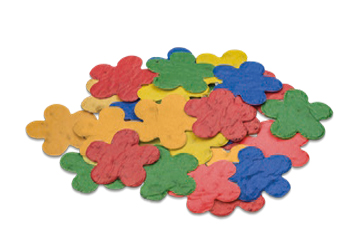 Bloemvormige zaadconfetti