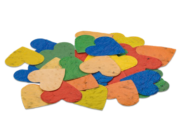 Hartvormige zaadconfetti