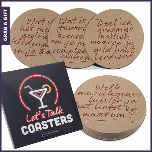 Let's Talk Coasters Bedrukken