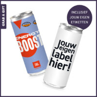 De enige echte Energydrink met taurine en cafeïne in een slimline 250ml aluminium blikje inclusief full colour etiket