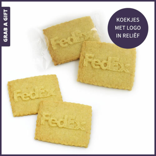 Logokoekjes / Boterkoekjes met jouw logo in reliëf