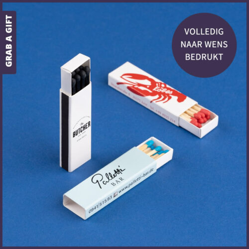 Luciferdoosje SLIM bedrukken met logo en reclame