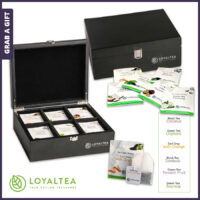Zwart LoyalTea Theekistje met logo gravure