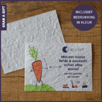 Grab a Gift 80 grams Zaadpapier Full Colour bedrukken met logo en reclameboodschap