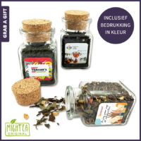 Mightea Cork Jar met bedrukt etiket