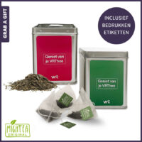 Mightea Square Tin iclusief bedrukken etiketten