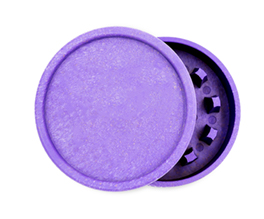 Paarse hennep grinder bedrukken met logo