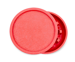 Rode hennep grinder bedrukken met logo