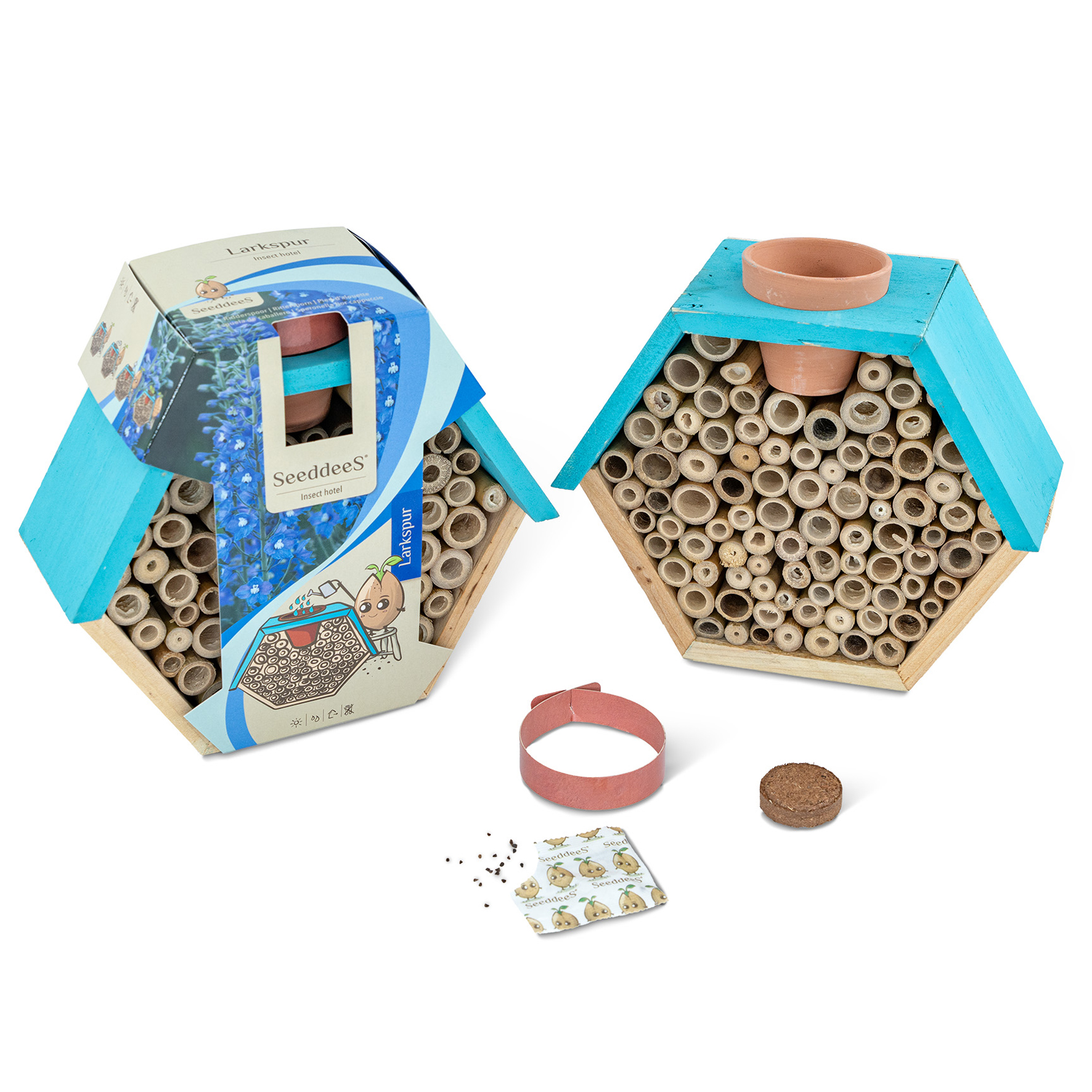 Inclusief aarde en zaadjes naar keuze